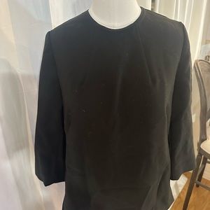 Ann Taylor black crewneck blouse